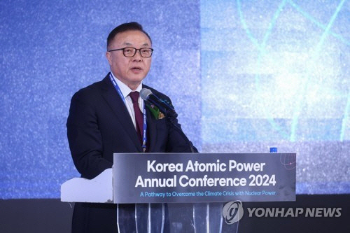 황주호 한수원 사장. 연합뉴스